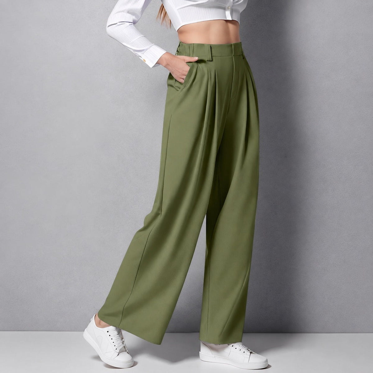 Montana - Vielseitige, dehnbare Damenhose mit geradem Bein