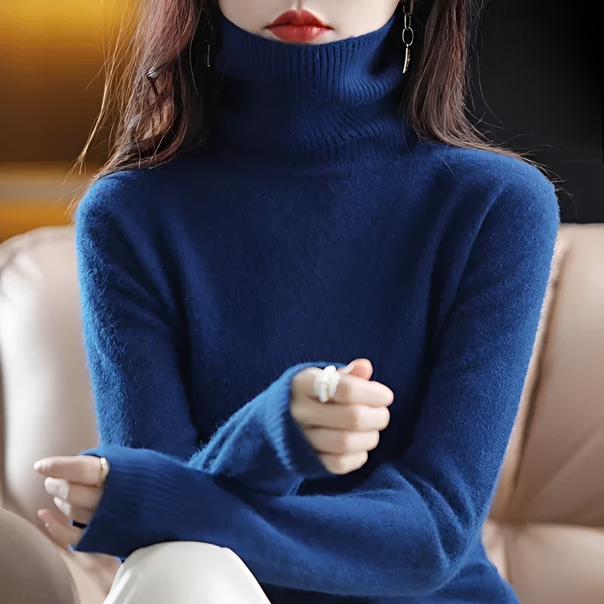 Letizia - Weicher Rollkragenpullover
