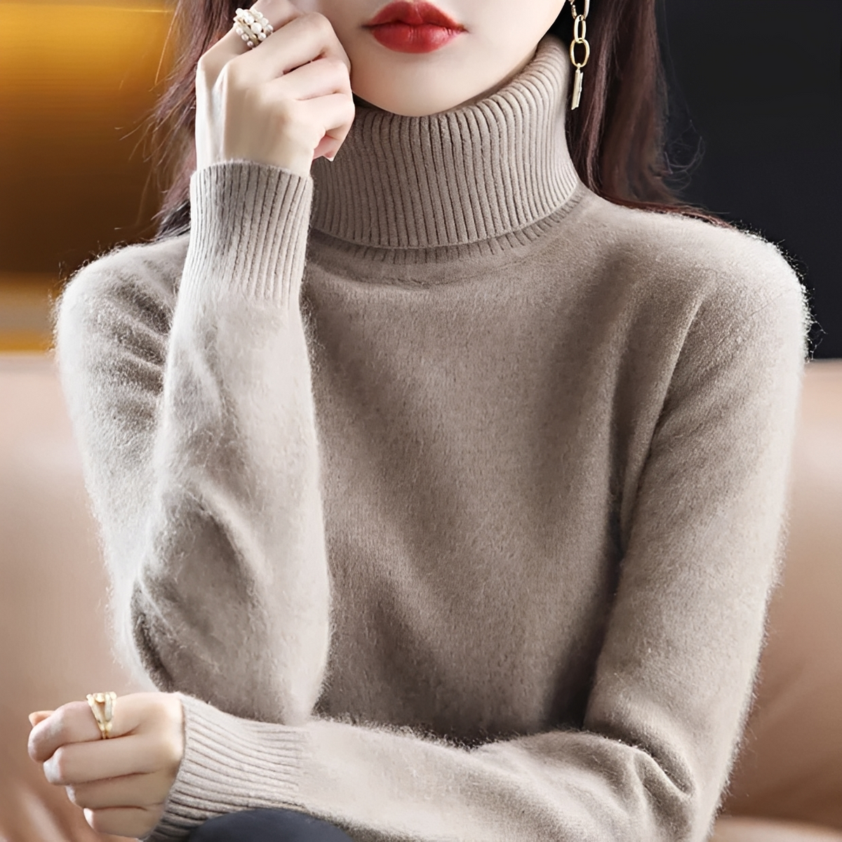 Letizia - Weicher Rollkragenpullover
