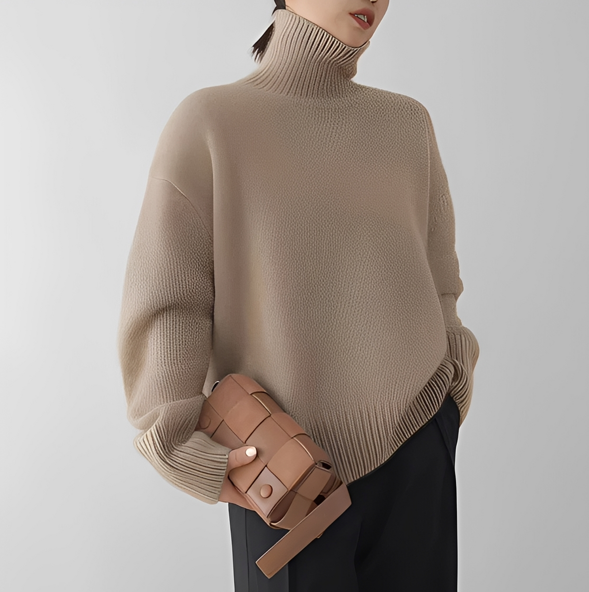 Clémentine - Bequemer Rollkragenpullover