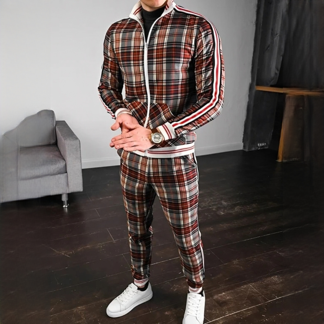 Neal - Modisches Set mit karierter Hose