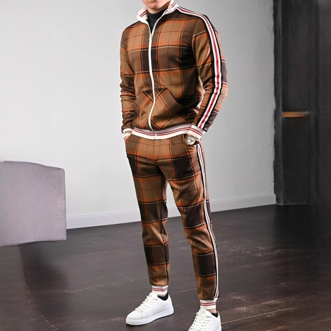 Neal - Modisches Set mit karierter Hose