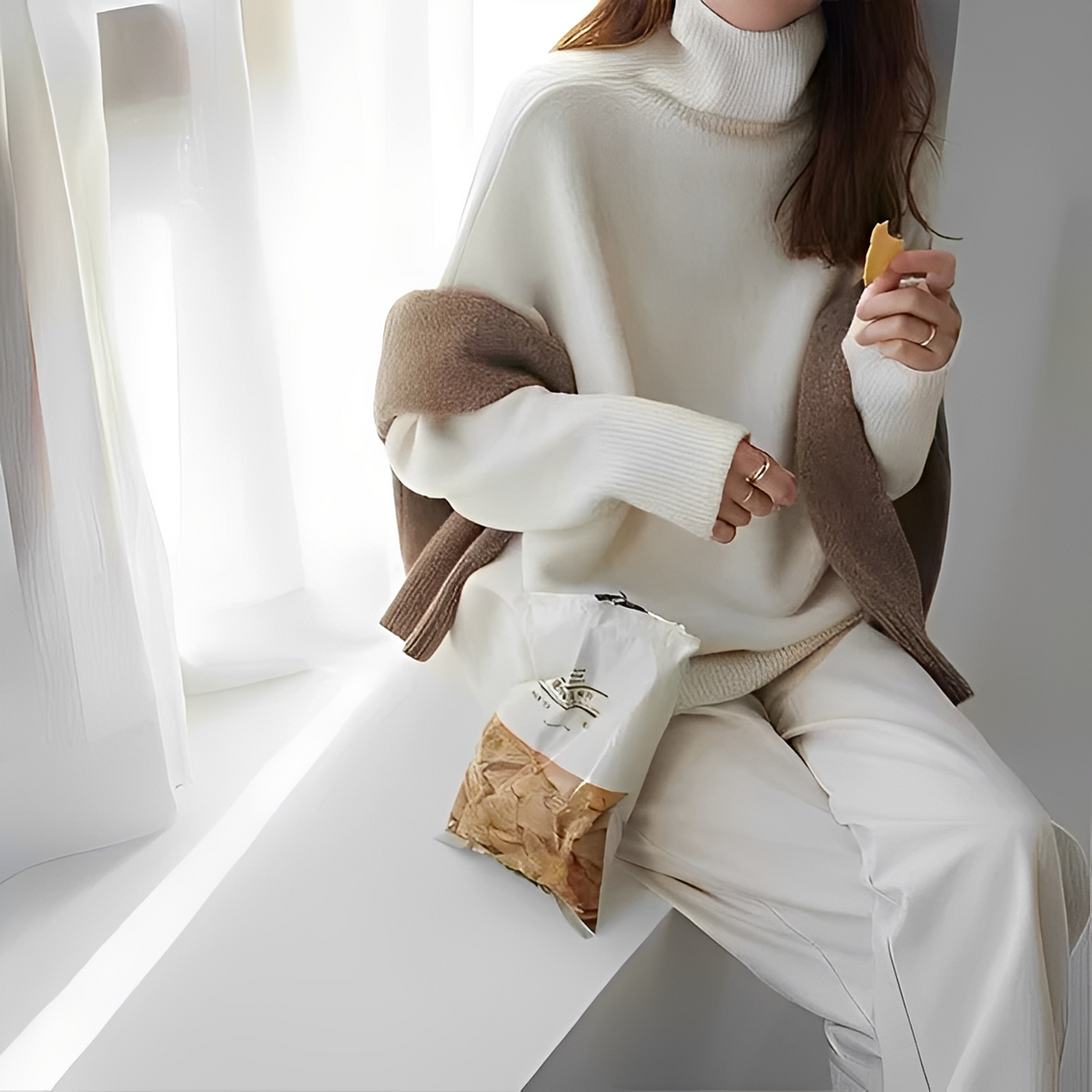 Clémentine - Bequemer Rollkragenpullover