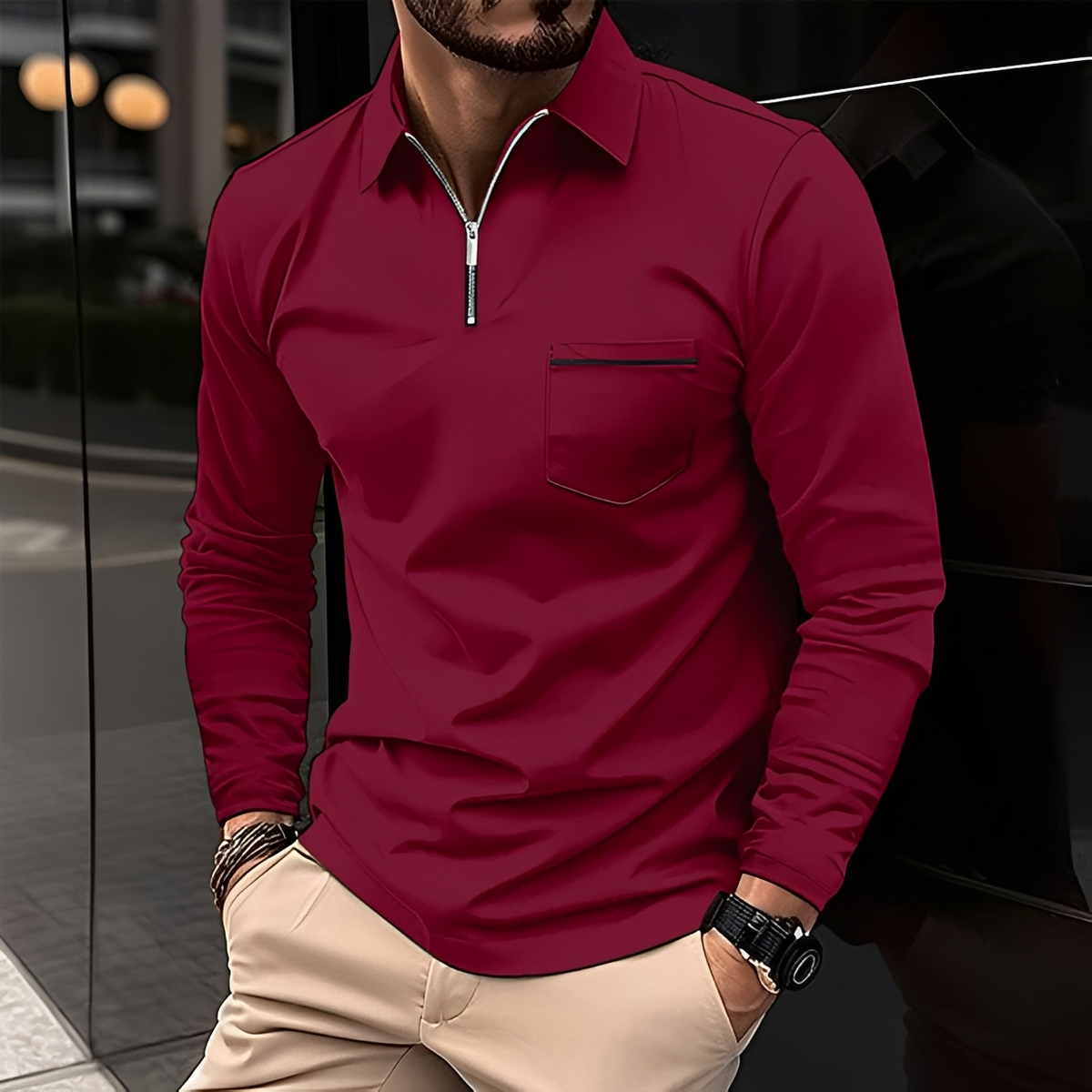Romeo - Klassisch und angenehm: Langarmshirt