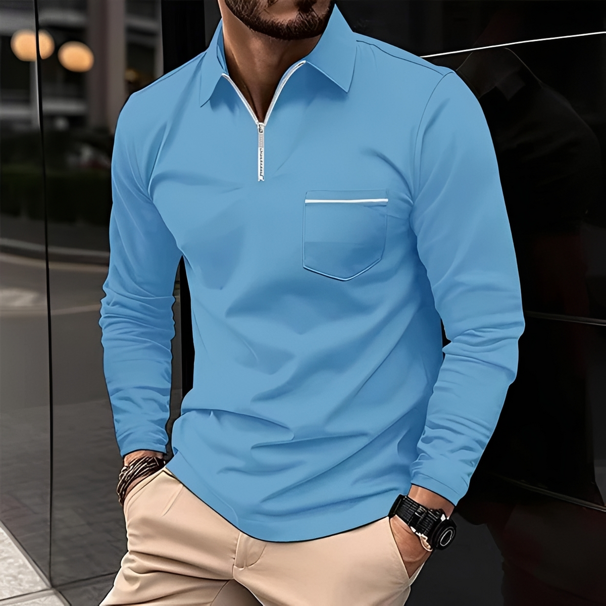 Romeo - Klassisch und angenehm: Langarmshirt