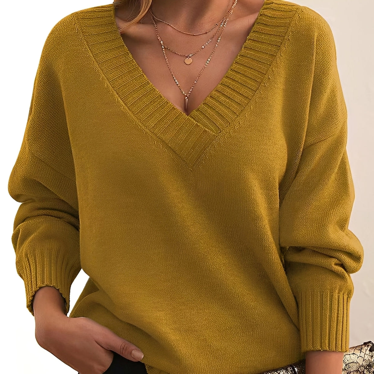 Mollie - Stilvoller und angenehmer V-Ausschnitt-Pullover