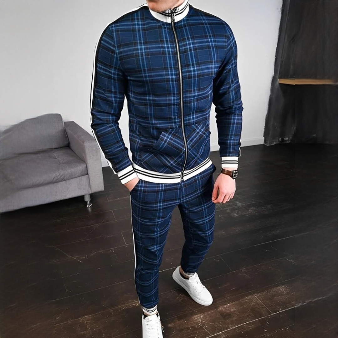 Neal - Modisches Set mit karierter Hose