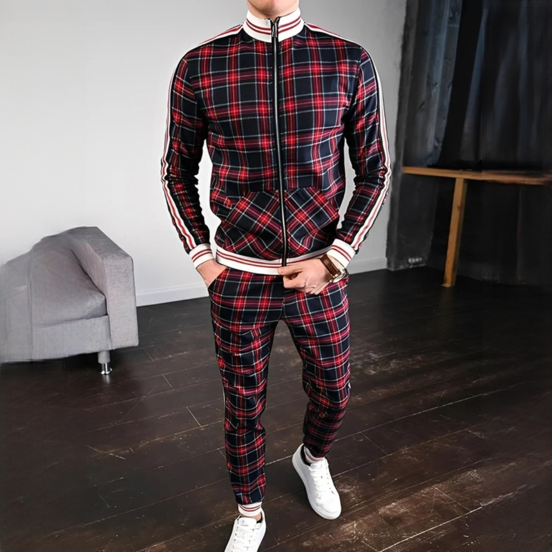 Neal - Modisches Set mit karierter Hose