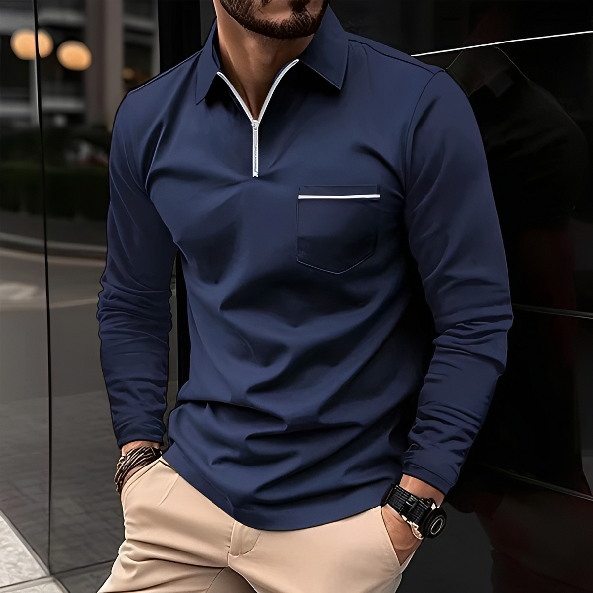 Romeo - Klassisch und angenehm: Langarmshirt