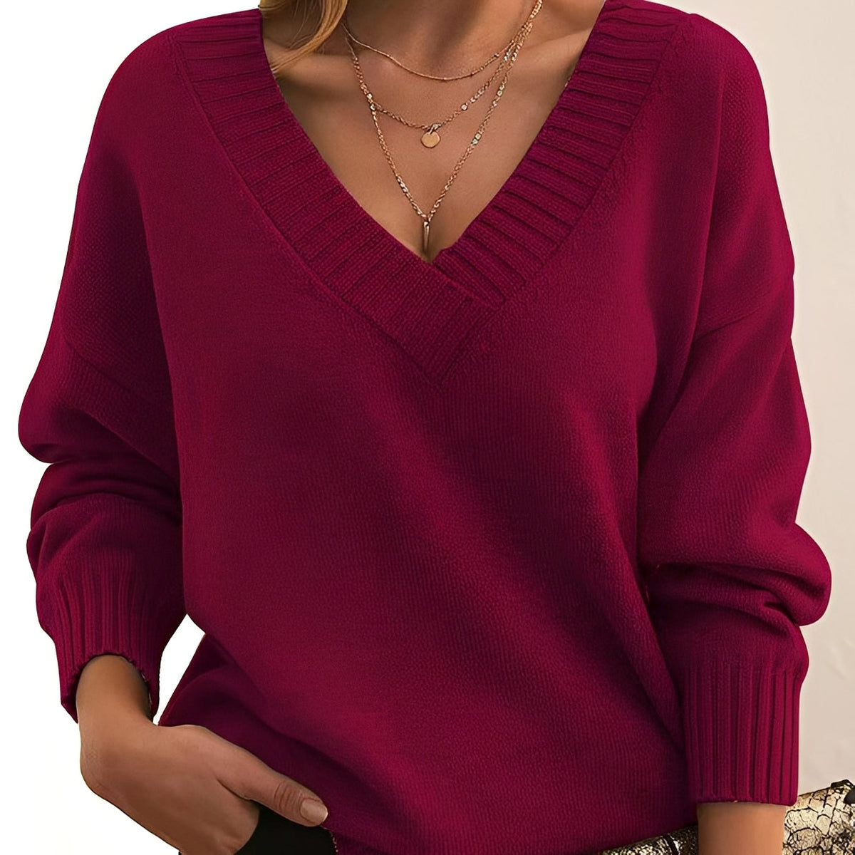 Mollie - Stilvoller und angenehmer V-Ausschnitt-Pullover