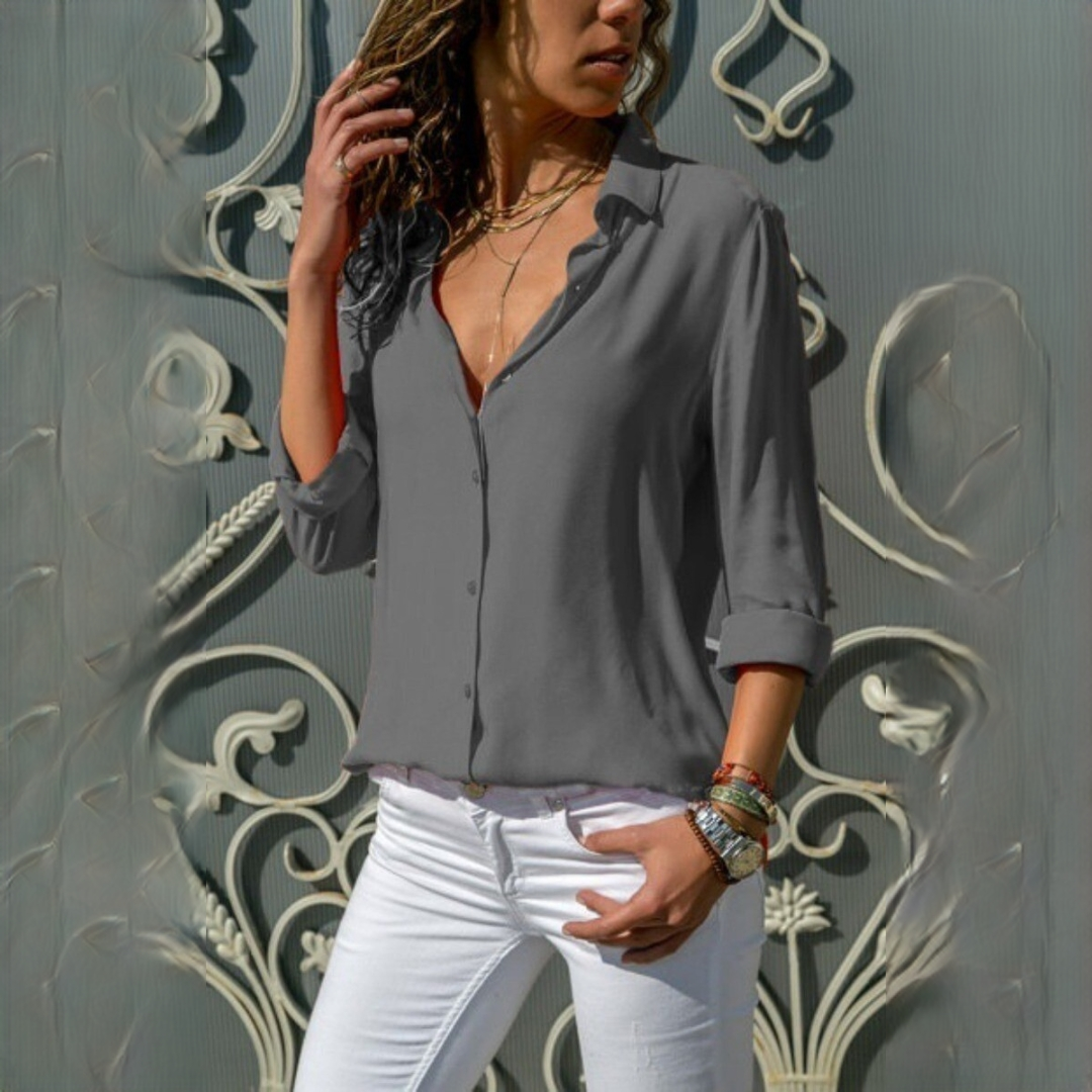 Jordena - Elegante Bluse mit Ärmeln