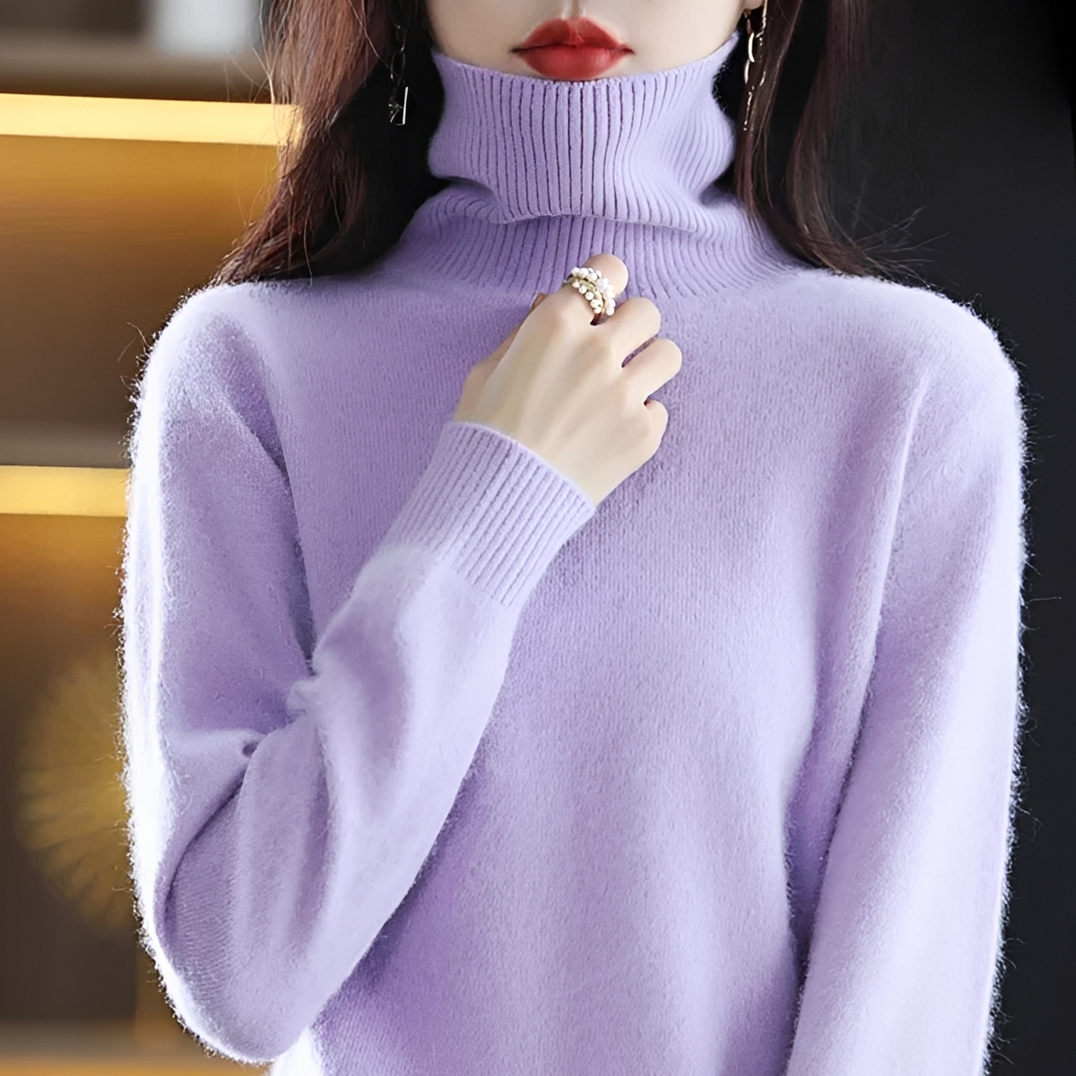 Letizia - Weicher Rollkragenpullover