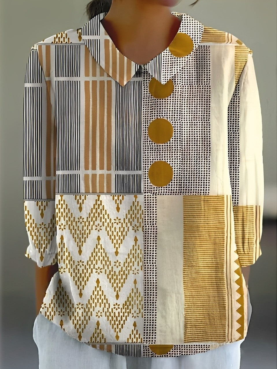 Alfie - Stylisches, locker geschnittenes Damen-Shirt mit Druck