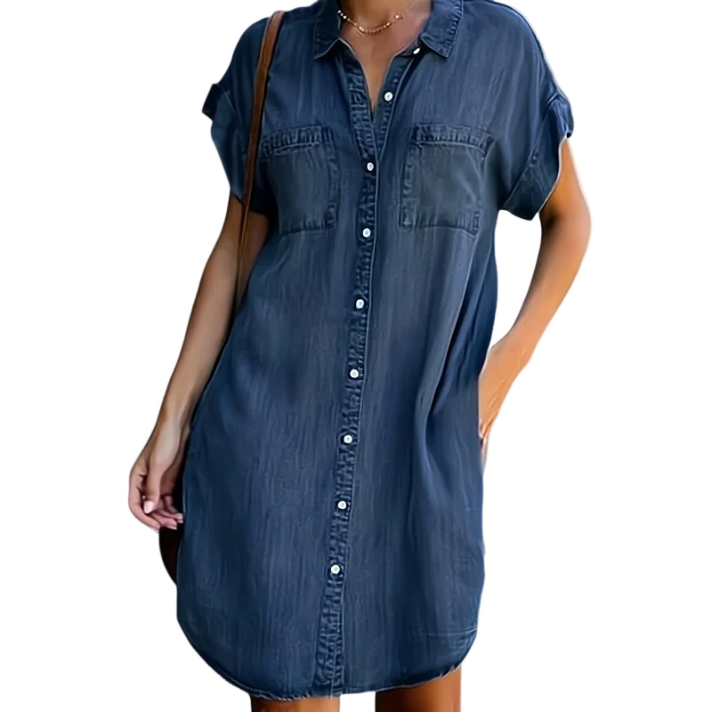 Delight – Lockeres Jeanskleid mit Knopfdetails