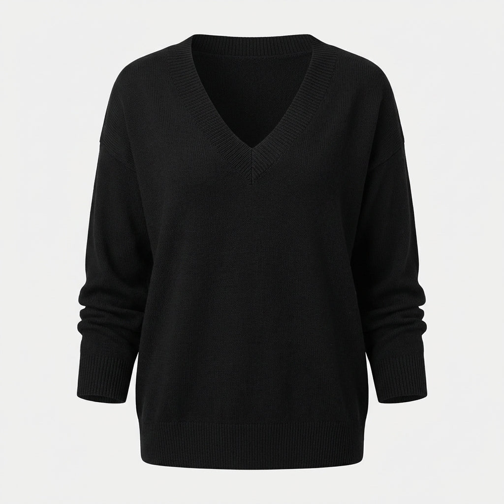 Herbst - Modischer und bequemer V-Ausschnitt-Pullover