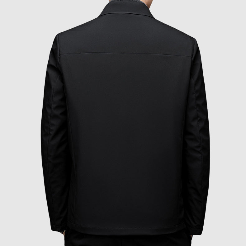 Herren Freizeitjacke mit Reißverschluss und Polokragen - Reguläre Passform