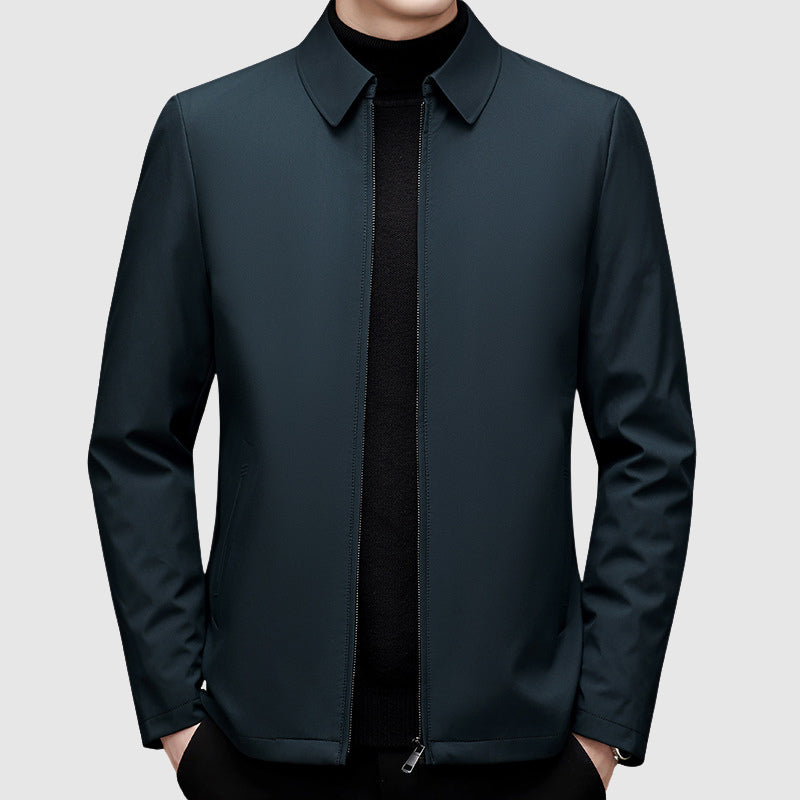 Herren Freizeitjacke mit Reißverschluss und Polokragen - Reguläre Passform