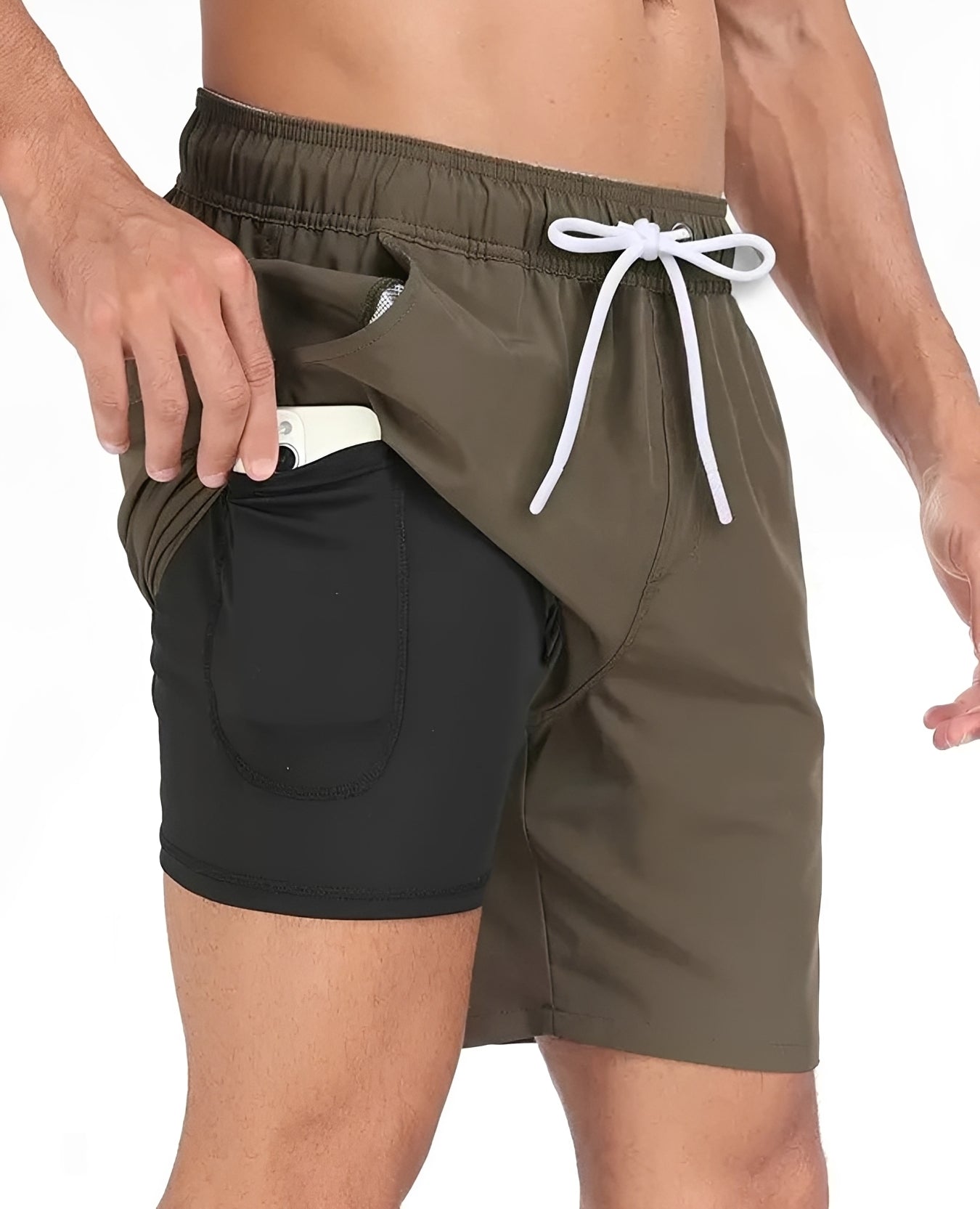Adam – Herren Badeshorts – Schnell trocknende Strandmode