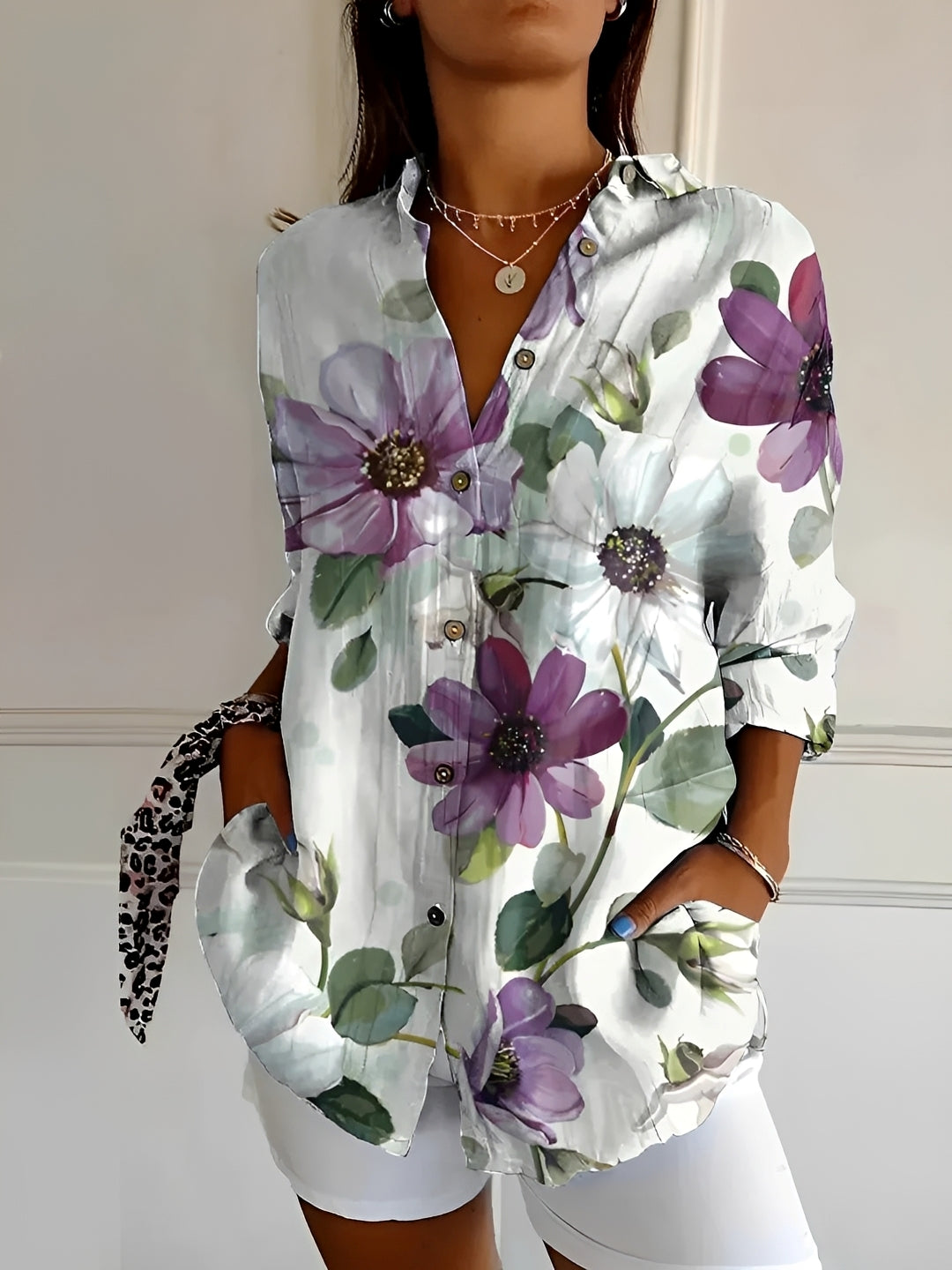 Chantelle - Stilvolle Damenbluse mit Knopfleiste