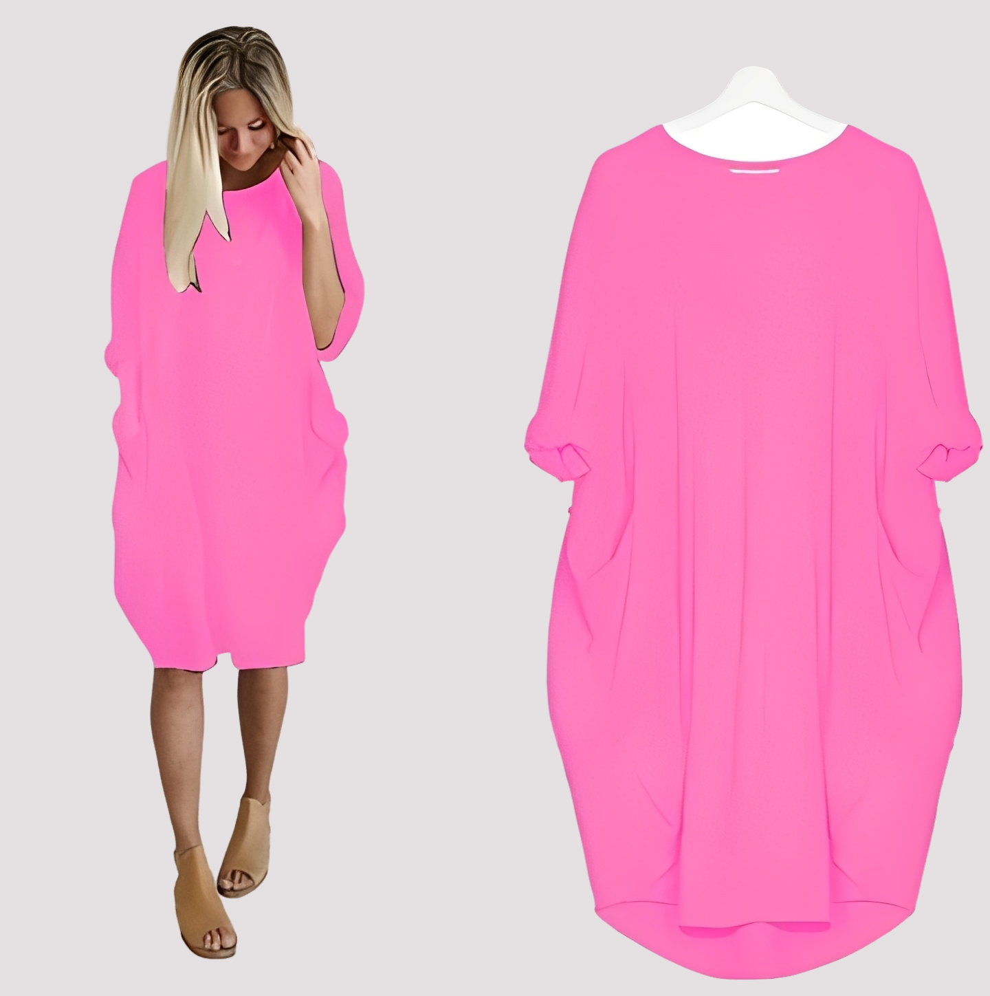 Kate - Komfortables, weit geschnittenes Damenkleid