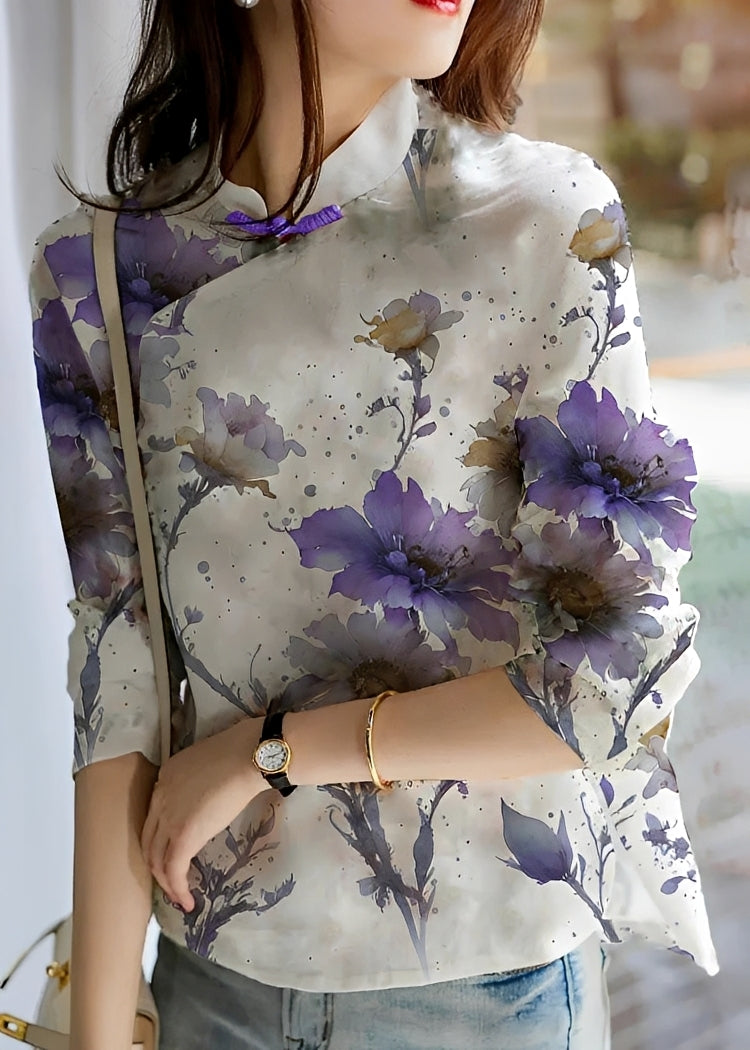 Margaret - Elegante Bluse mit Blumenmuster für Damen