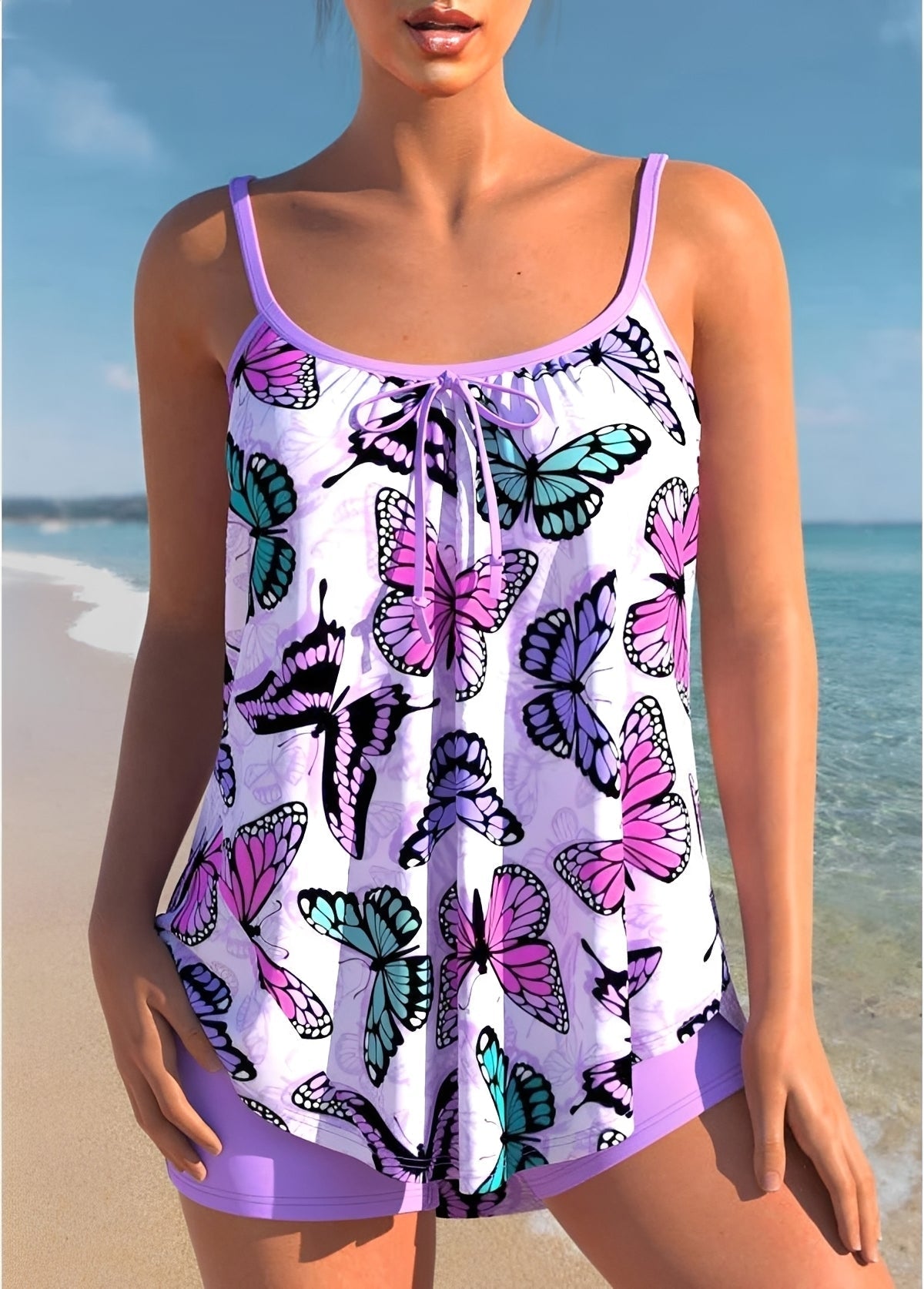 Connie - Modischer Damen-Badeanzug mit Print