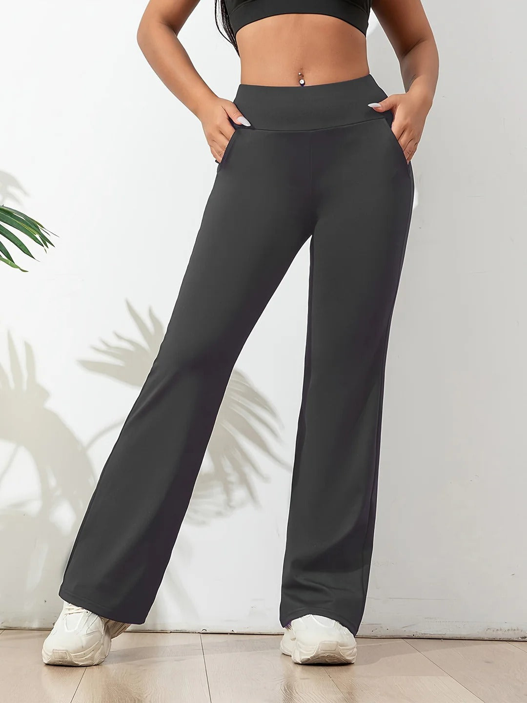 Lucia - Komfortable Hose mit weitem Bein und hoher Taille