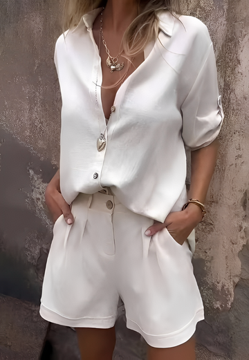 Minnie - Komfortables Set aus Bluse und Shorts