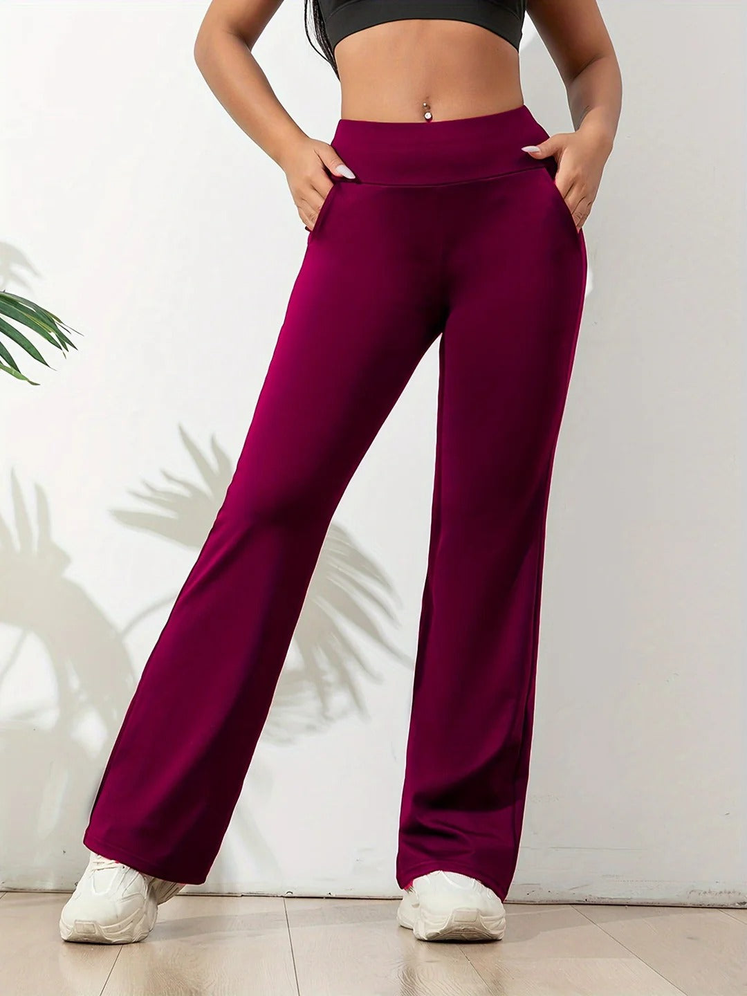 Lucia - Komfortable Hose mit weitem Bein und hoher Taille