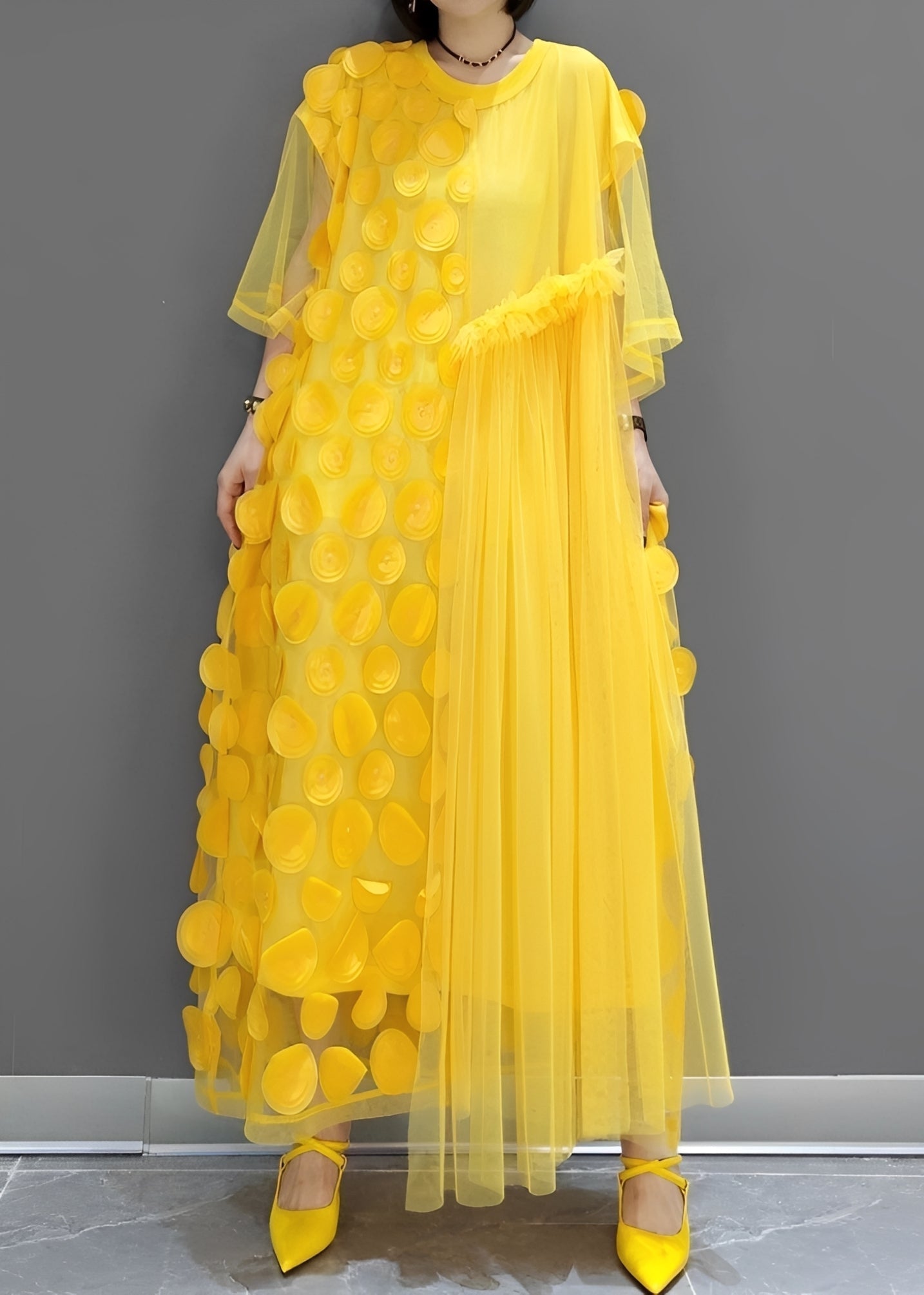 Hanna - Stilvolles asymmetrisches Damenkleid