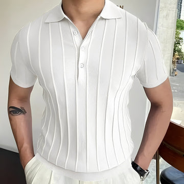 Joss - Elegantes Herrenhemd mit gestreiftem Revers