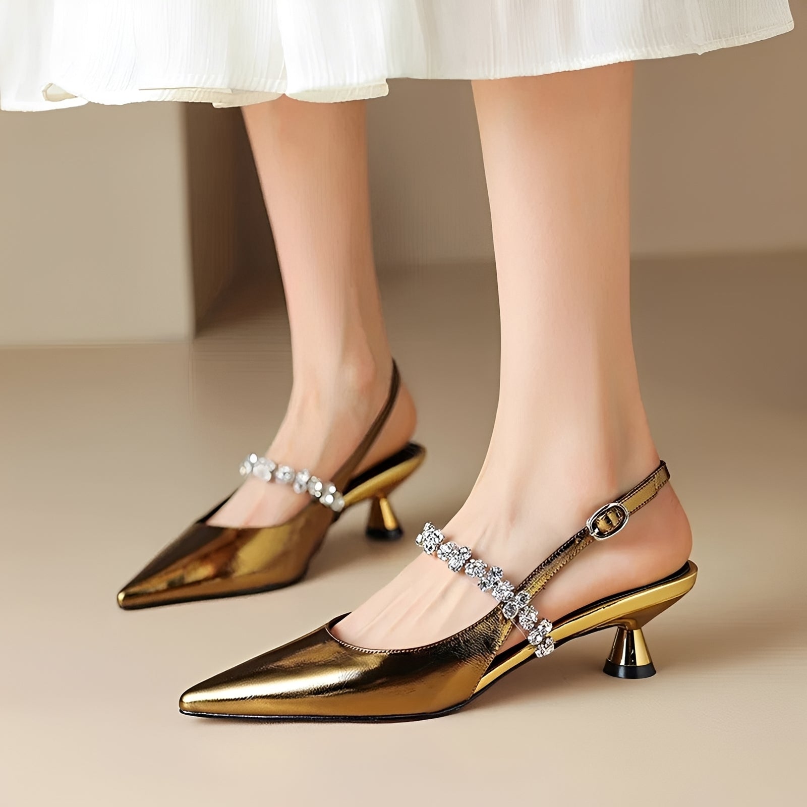 Rhian - Trendige Pumps mit spitzer Zehenform