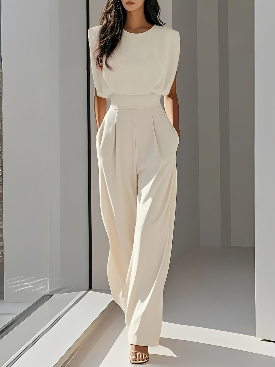 Bernice - Komfortabler ärmelloser Jumpsuit