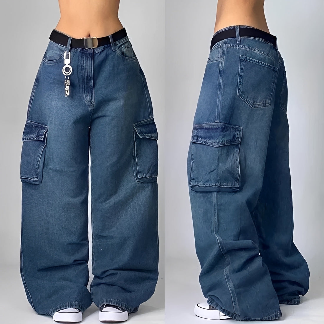 Elsie - Trendige Baggy-Cargo-Hose