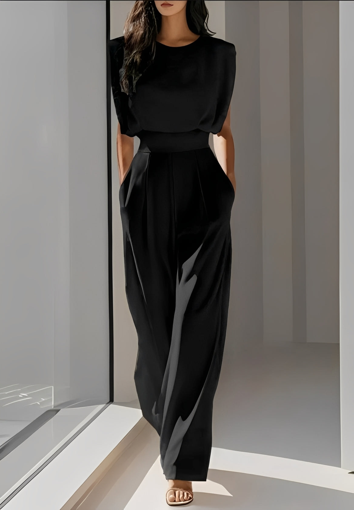Bernice - Komfortabler ärmelloser Jumpsuit