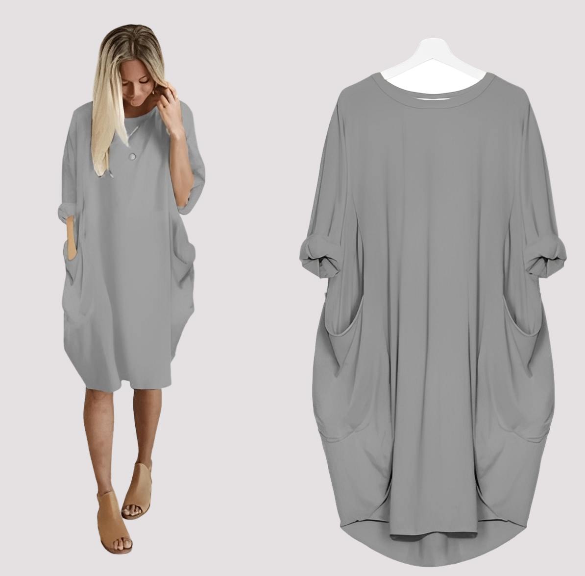 Kate - Komfortables, weit geschnittenes Damenkleid