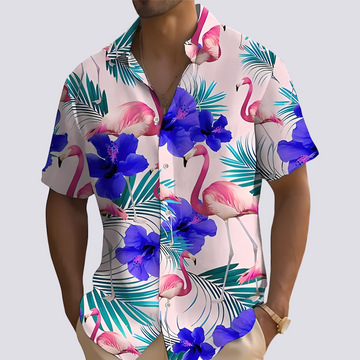 Philip - Elegantes Herrenhemd mit Hawaii-Muster