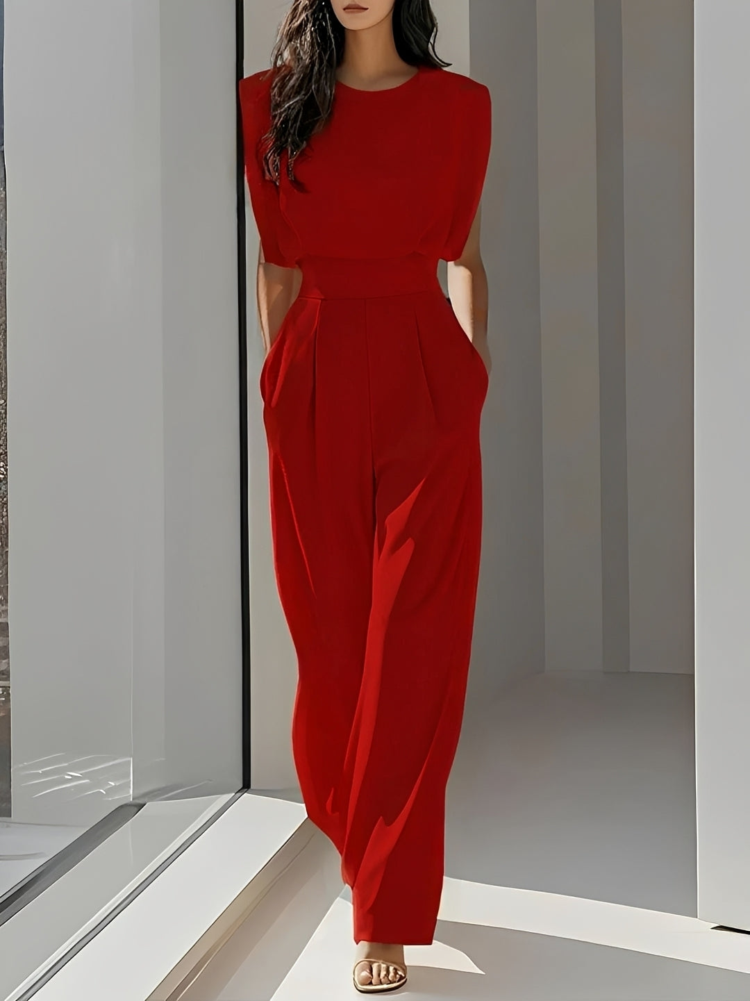 Bernice - Komfortabler ärmelloser Jumpsuit