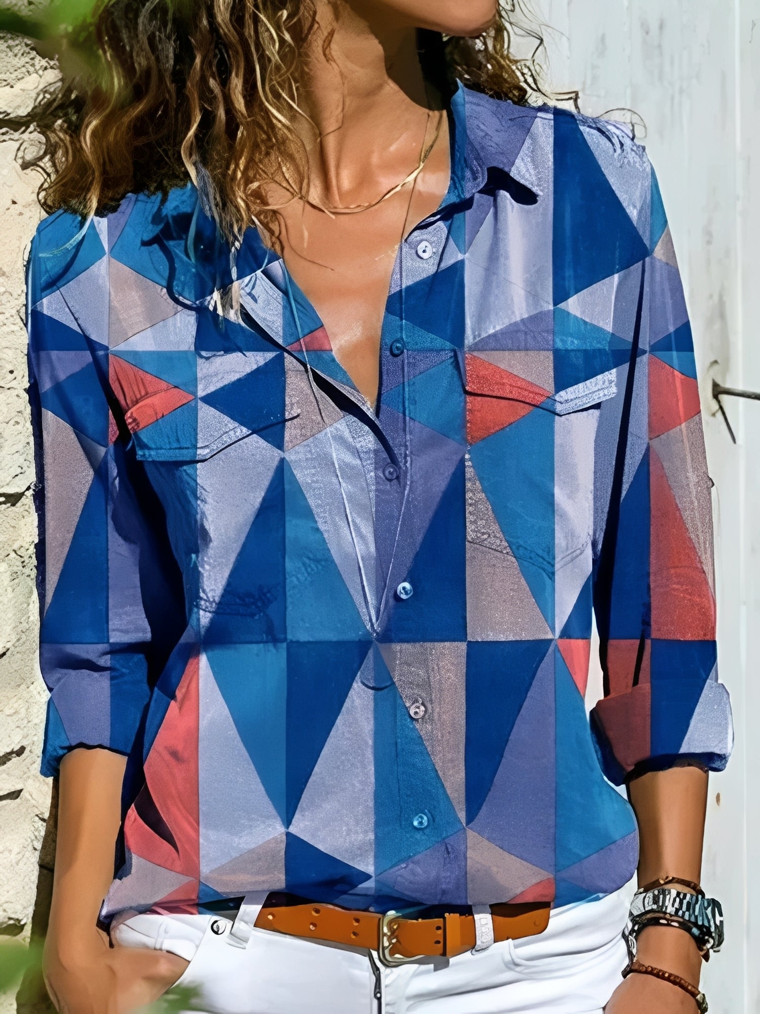 Kathleen - Schicke Bluse mit kreativem Design für Damen