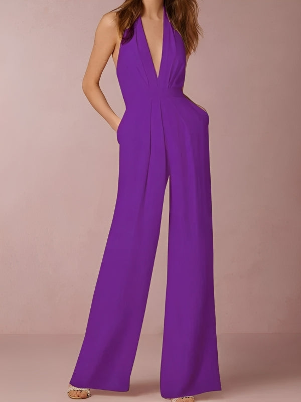 Katie - Damen-Jumpsuit mit weitem Bein und elegantem Design