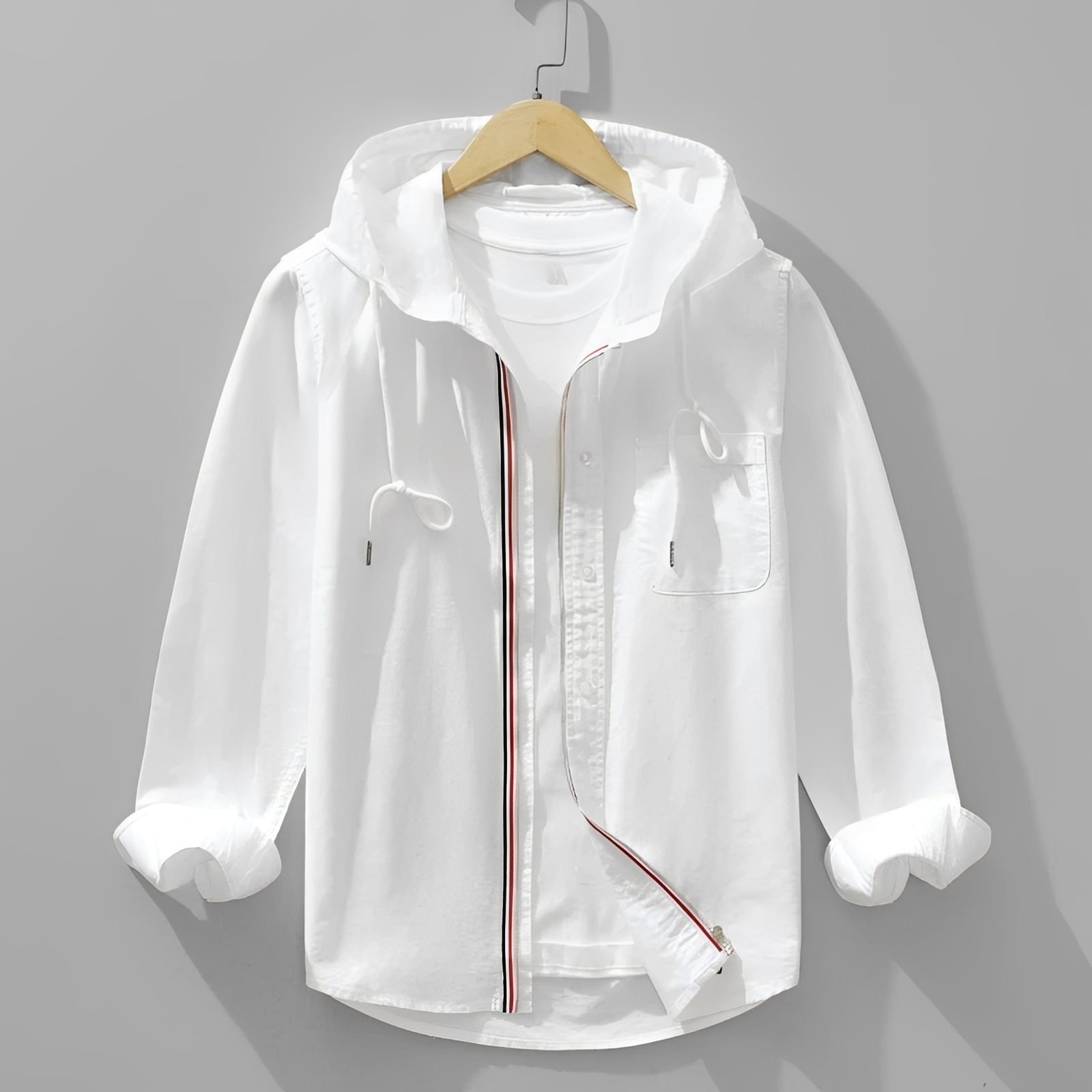 Richard - Freizeit Langarm-Shirt mit Kapuze für Herren