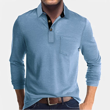Hardy - Komfortables langärmliges Poloshirt