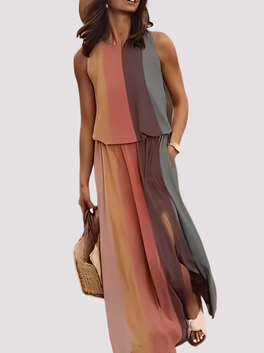 Halle - Stilvolles ärmelloses Damen-Maxikleid