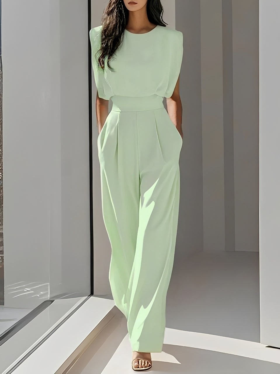Bernice - Komfortabler ärmelloser Jumpsuit