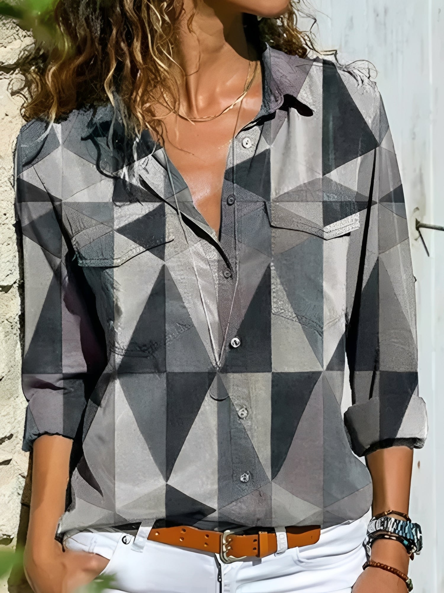 Kathleen - Schicke Bluse mit kreativem Design für Damen