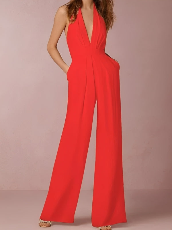 Katie - Damen-Jumpsuit mit weitem Bein und elegantem Design