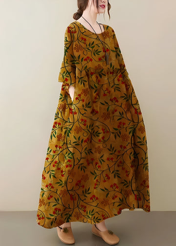 Mariam - Elegantes, locker fallendes Damenkleid mit weitem Saum