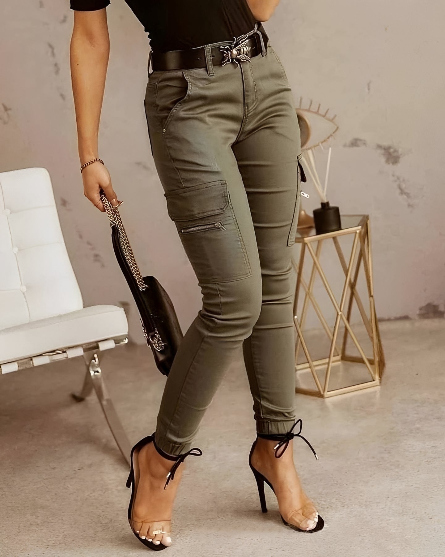 Jermaine - Trendige Slim-Cargo-Hosen