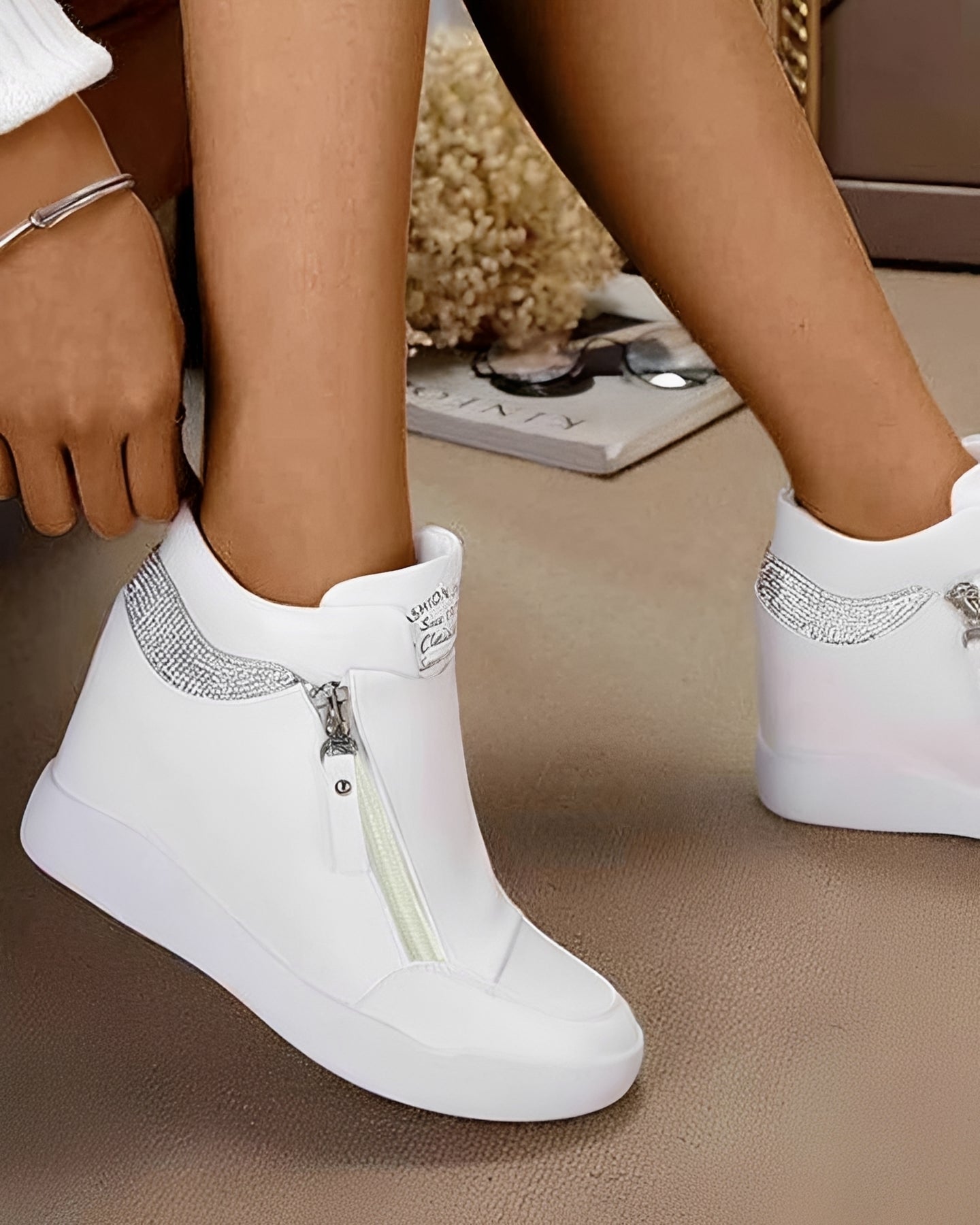 Vanessa - Modische High-Top-Wedges
