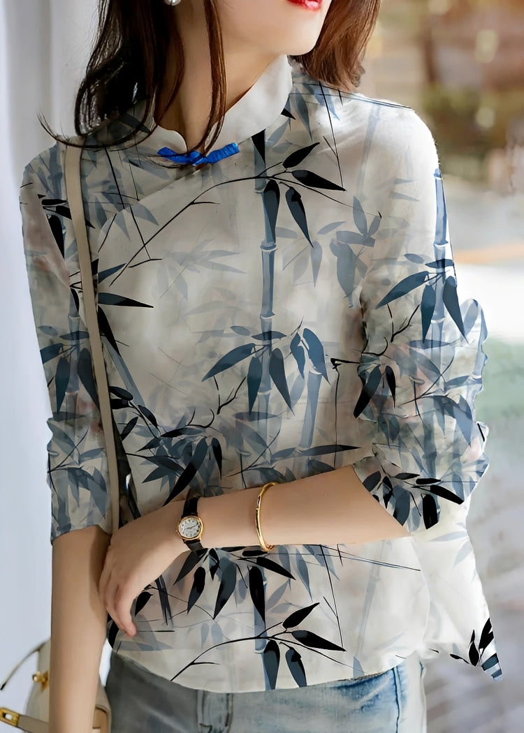 Margaret - Elegante Bluse mit Blumenmuster für Damen